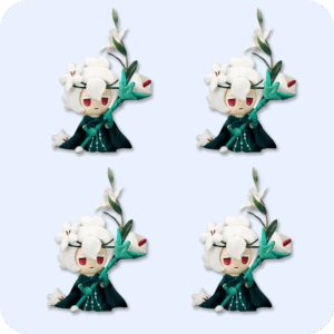White Lily Plush 4PCS